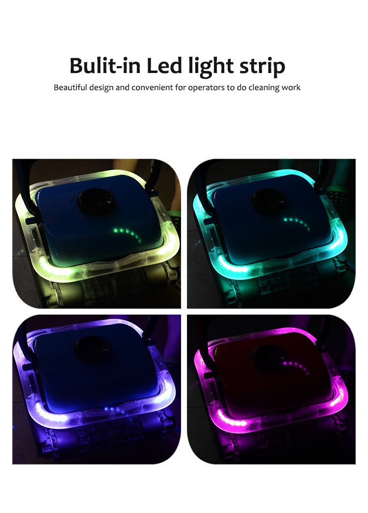Pool robot cleaner with Led lights