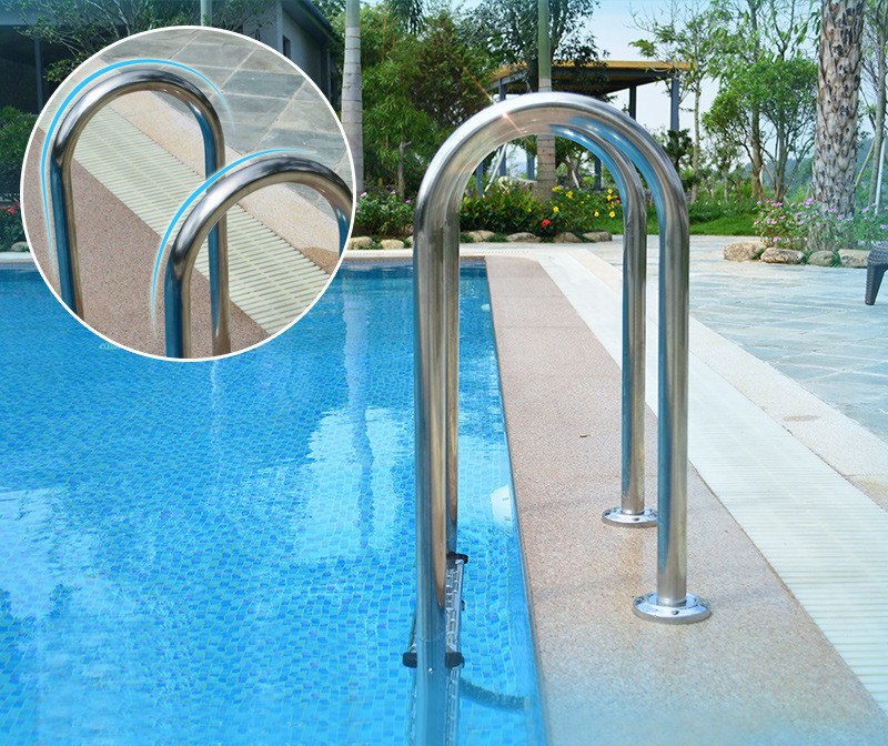 304 Stainless Steel 1.0mm 1.2mm Thickness 2-5 Steps Swimming Pool Ladders Manufacturer