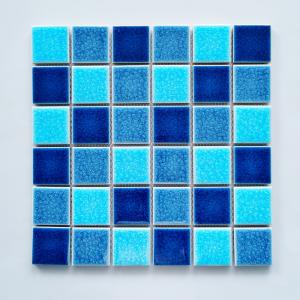 48mm Swimming Pool Good Quality Mixed 3 Color Ceramic/Glass Mosaic Tile
