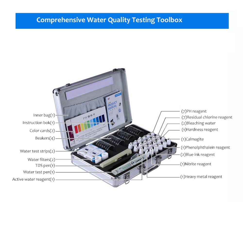 Drinking Water and Swimming Pool Water Quality Test Kit