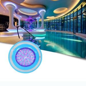 ABS material IP68 waterproof 24w swimming pool lighting decorative RGB led pool lamps