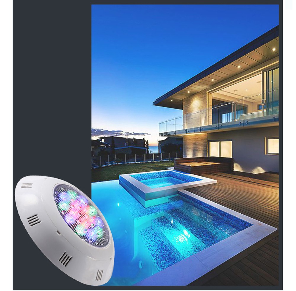Round warm white SMD IP68 18W 24W underwater lamps led wall mounted swimming pool light